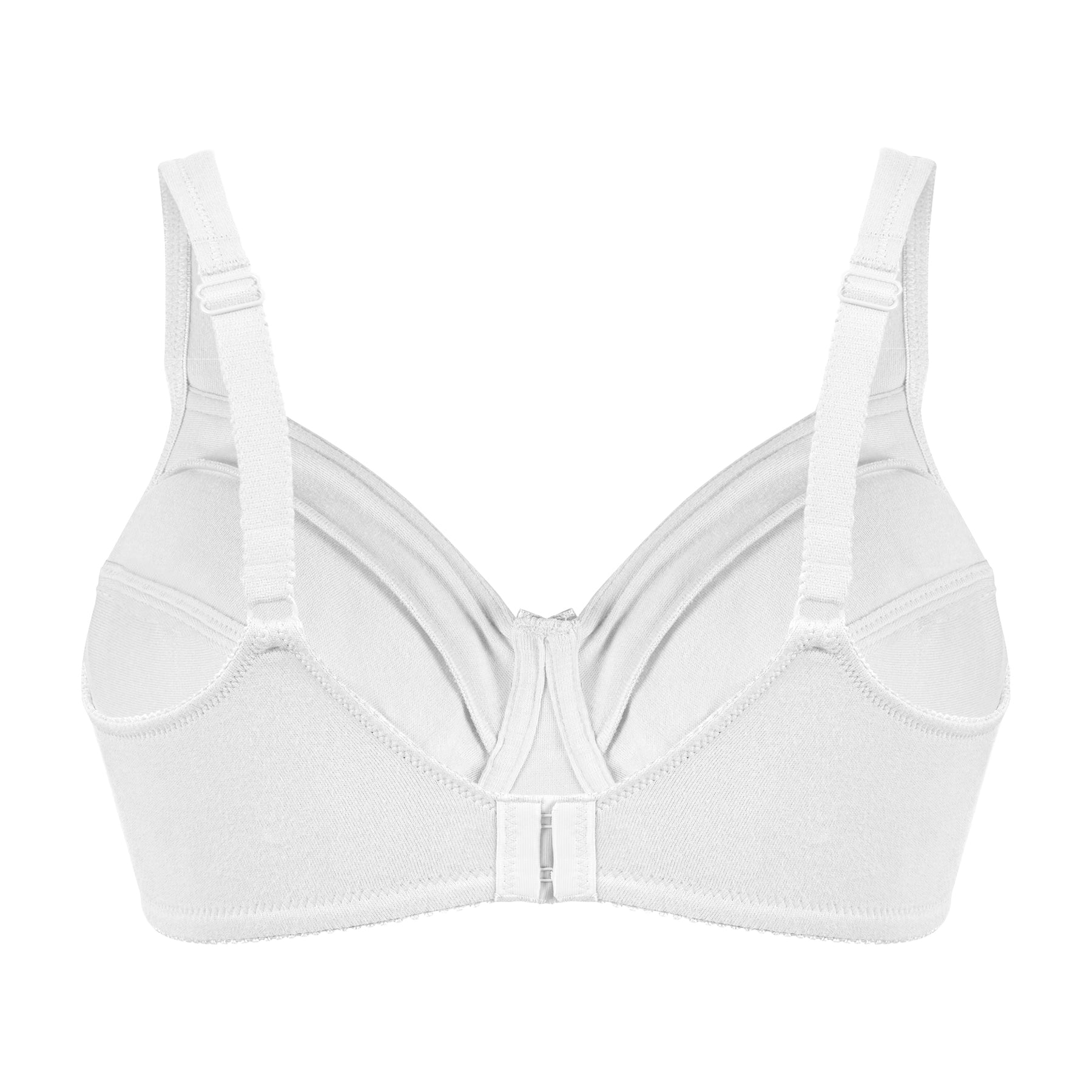 Satin Trim Wireless Cotton Bra with Unlined Cups