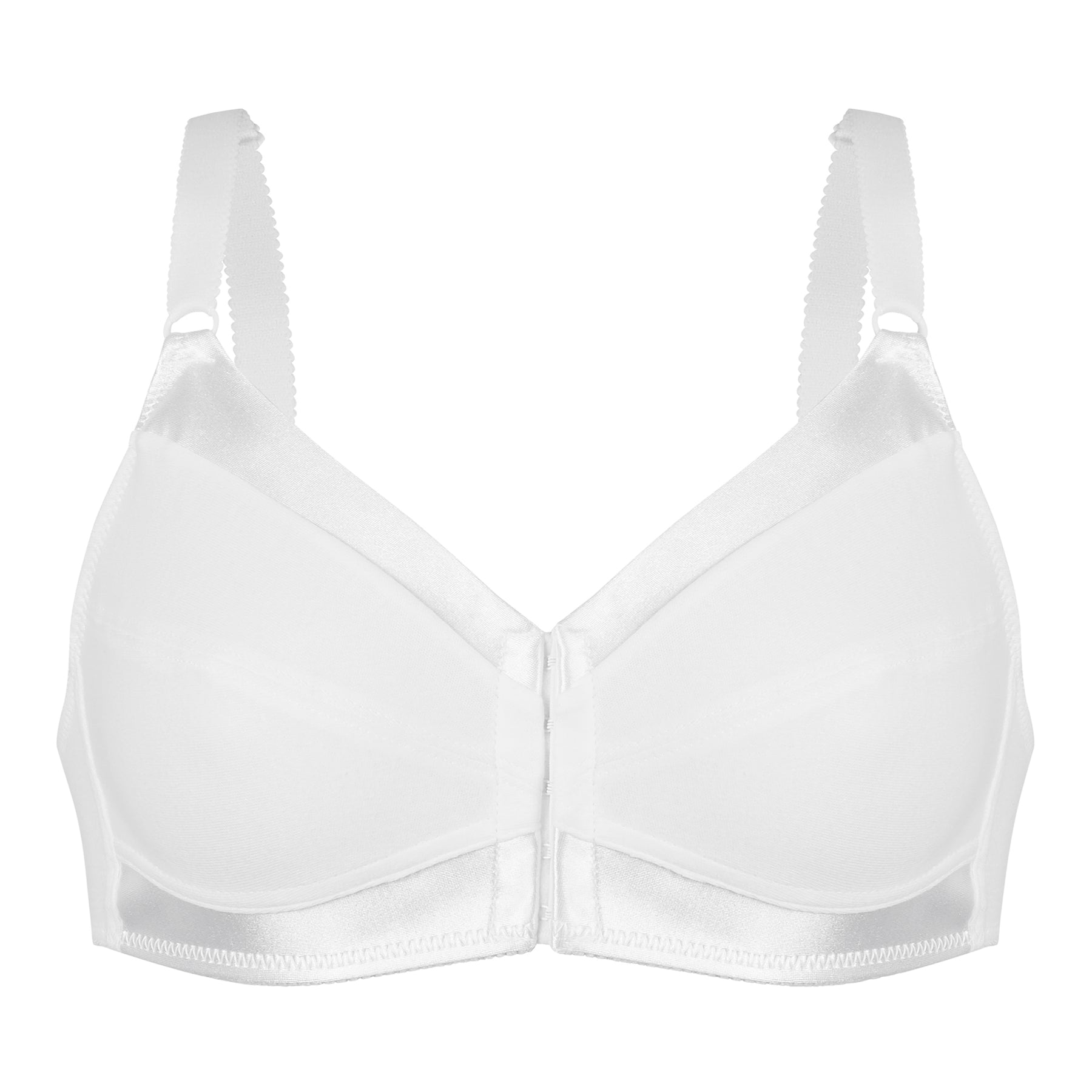 Comfortable Unlined Wireless Cotton Bra with Front Closure