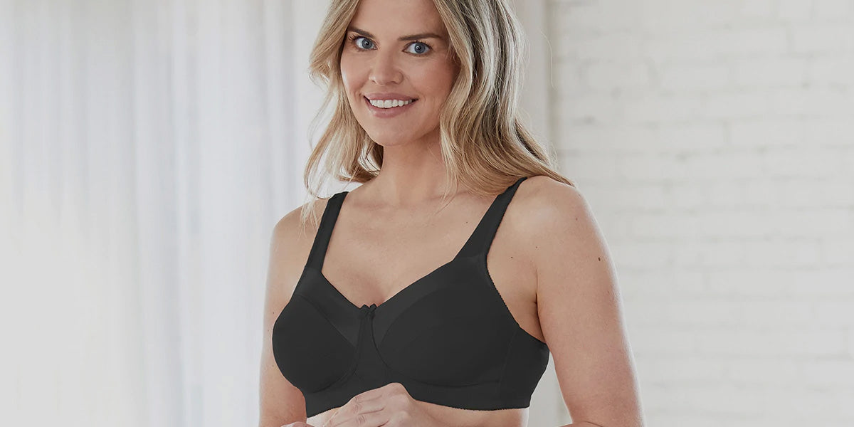 Bestform 54454-30 Panama Black Solid Colour Lace Underwired Full Cup Bra