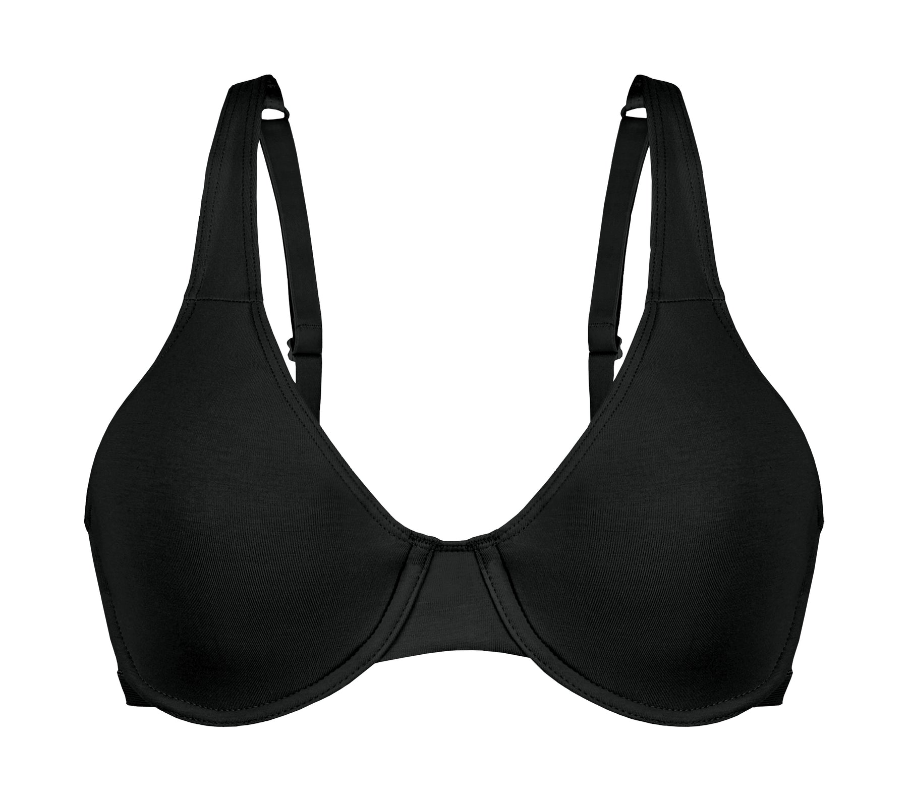 Everyday Unlined Cotton Stretch T-Shirt Bra with Underwire Support