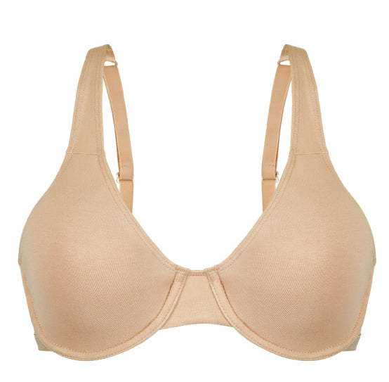 Everyday Unlined Cotton Stretch T-Shirt Bra with Underwire Support