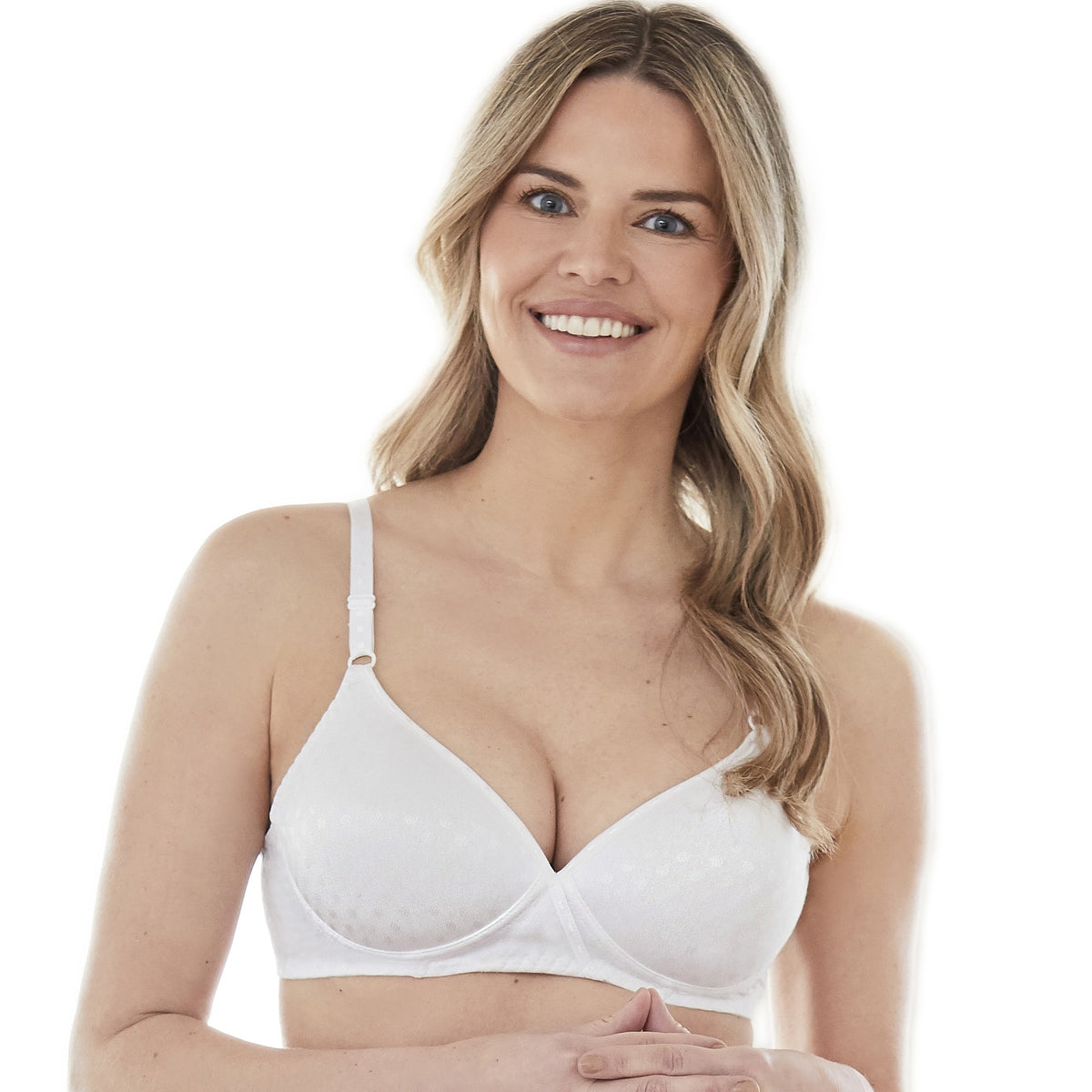 Patterned Wireless Cotton Bra with Light Padding