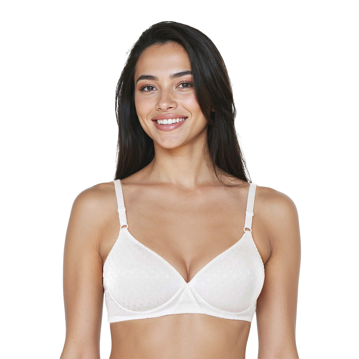 Cotton Soft Cup Medium Support Bra, Wireless - 6238