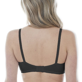 Striped Wireless Cotton Bra with Lightly-Lined Cups