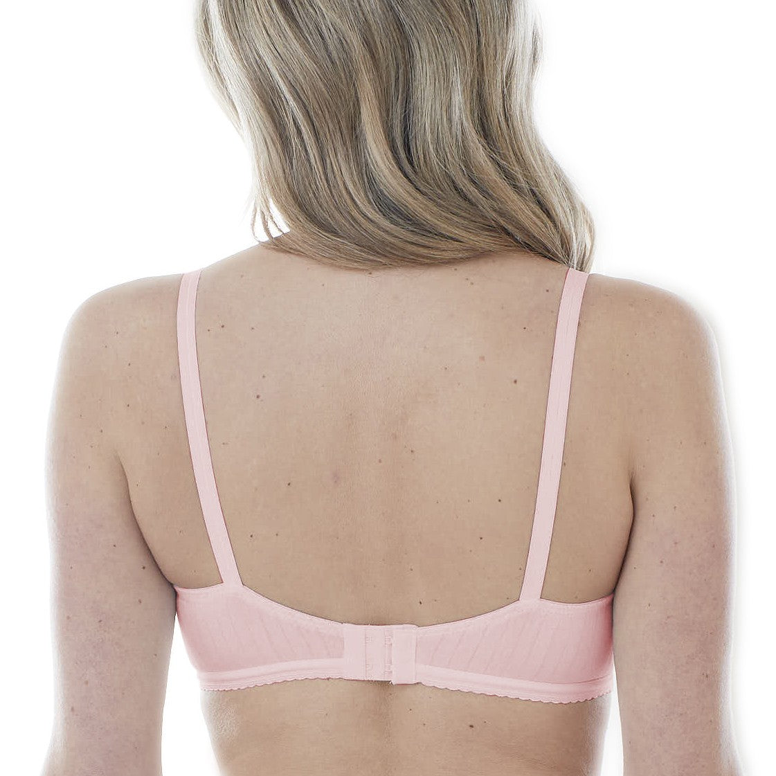 Striped Wireless Cotton Bra with Lightly-Lined Cups
