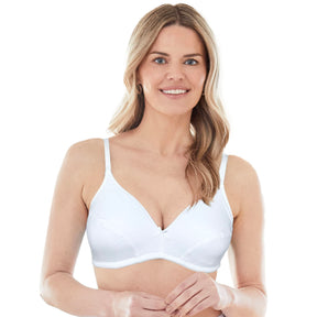Cotton Wireless Bra with Lightly Lined Cups