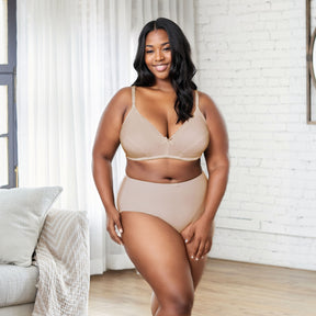 Cotton Wireless Bra with Lightly Lined Cups