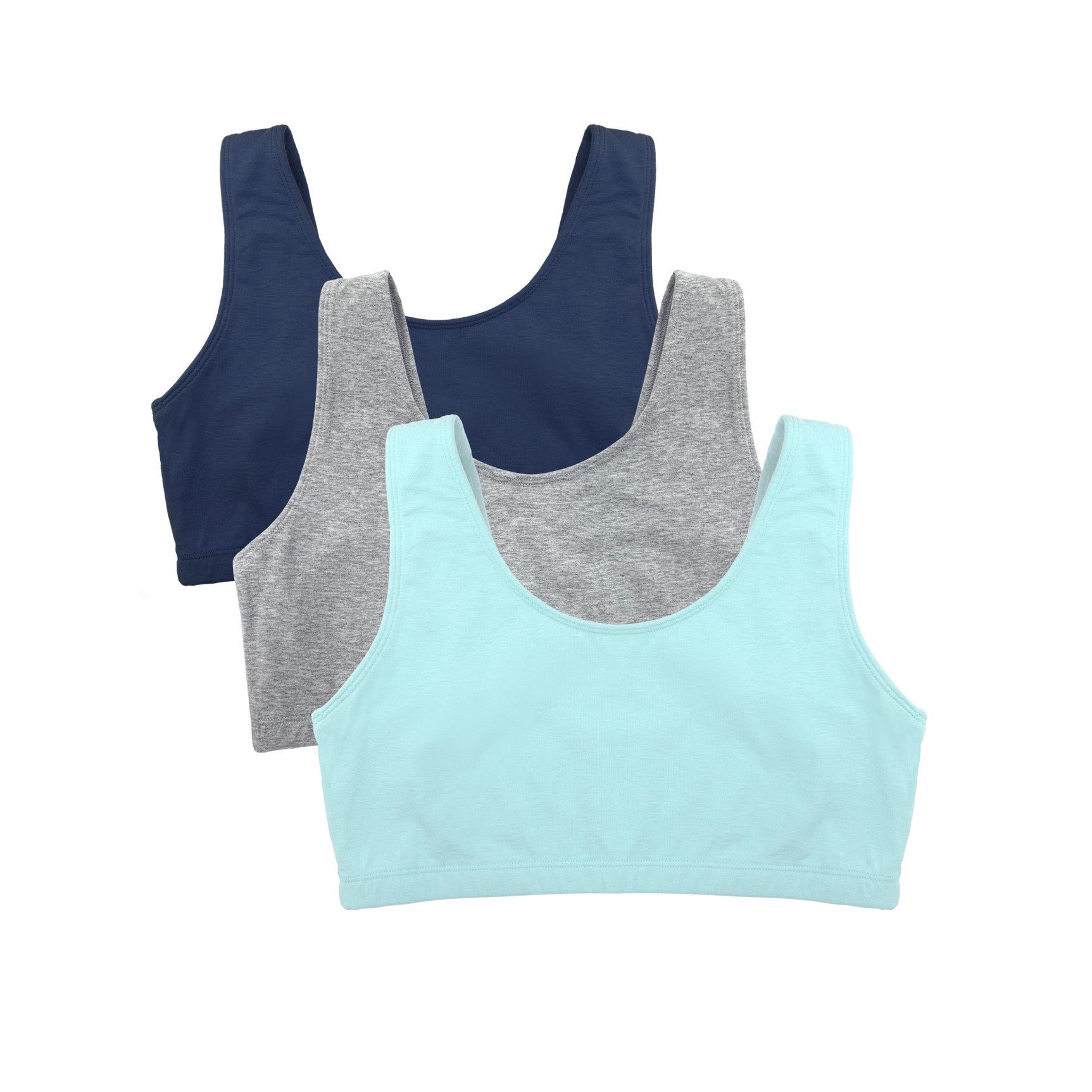 Tank Style Cotton Comfort Bra, 3-Pack