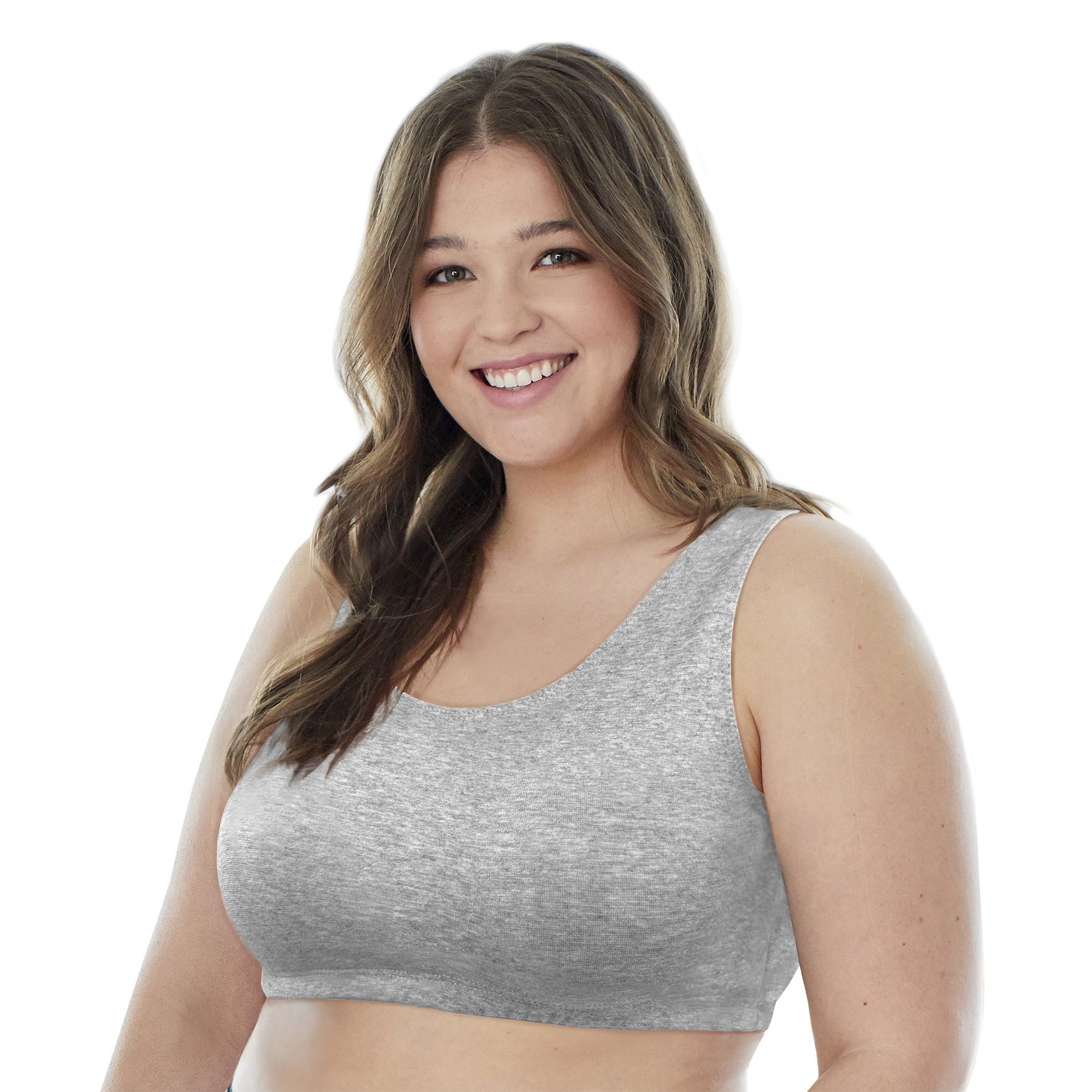 Tank Style Cotton Comfort Bra, 3-Pack