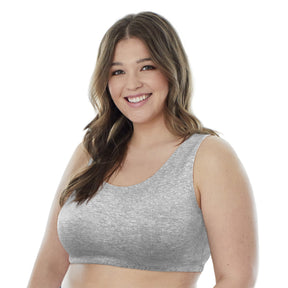 Tank Style Cotton Comfort Bra, 3-Pack