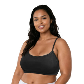 Spaghetti Strap Cotton Comfort Bra, 3-Pack