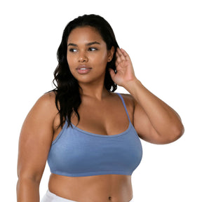 Spaghetti Strap Cotton Comfort Bra, 3-Pack