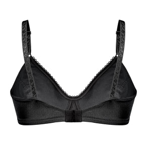 Floral Jacquard Wireless Soft Cup Bra with Lightly-Lined Cups