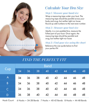 Comfortable Unlined Wireless Cotton Stretch Sports Bra with Front Closure