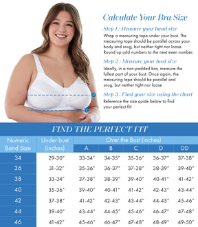 Satin Trim Wireless Cotton Bra with Unlined Cups