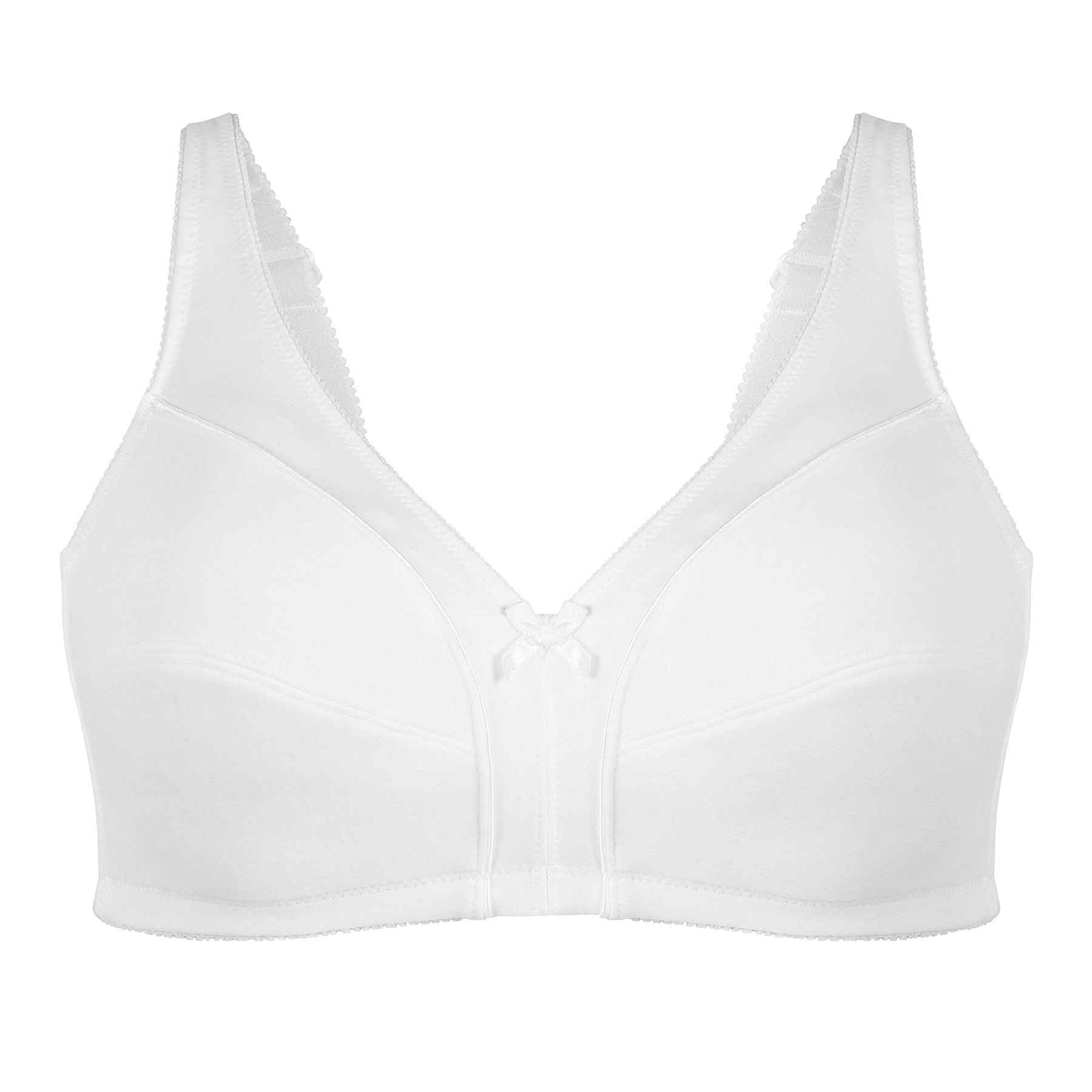 Cotton Bra, Unlined Seamed Cups, Wireless - 6825