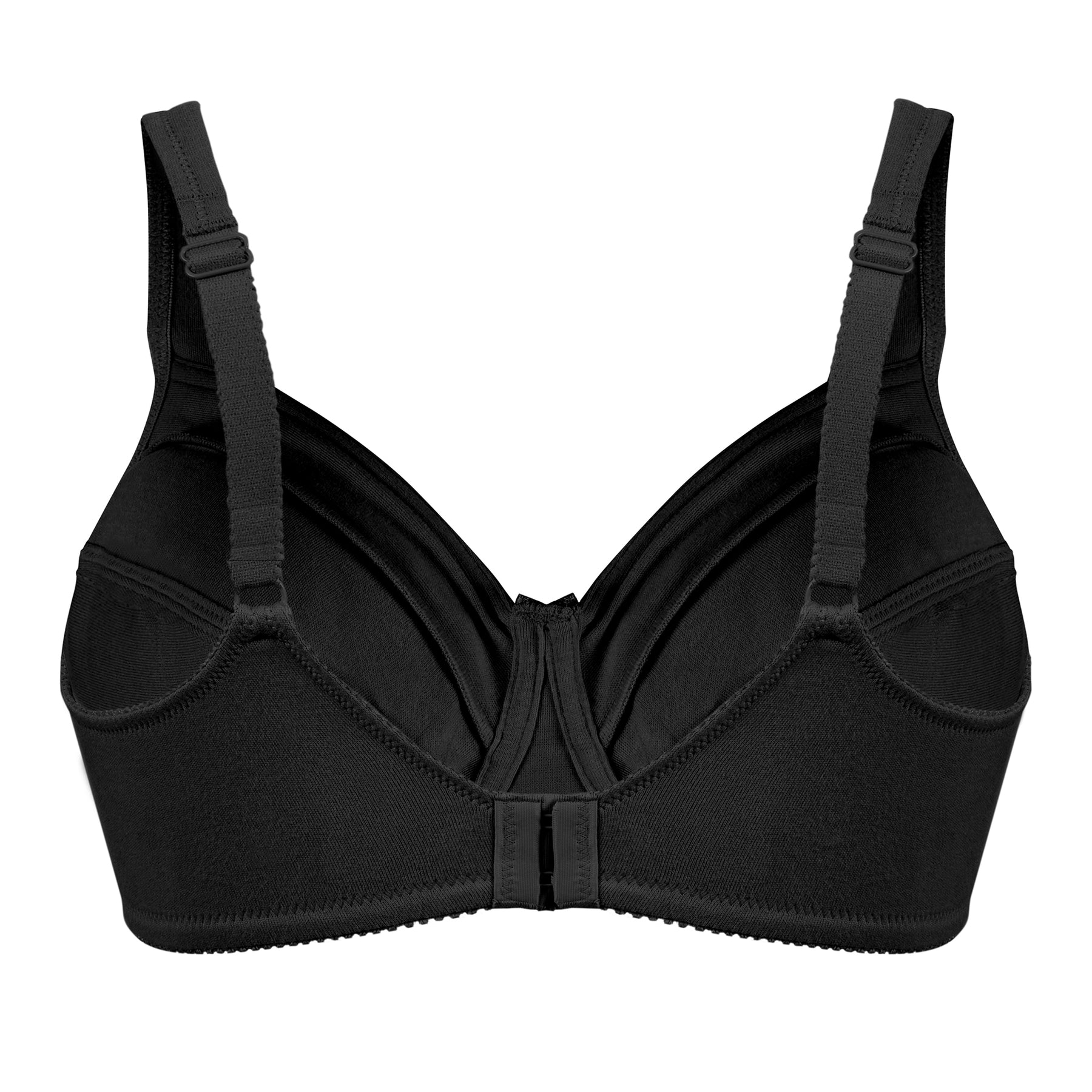 Satin Trim Wireless Cotton Bra with Unlined Cups